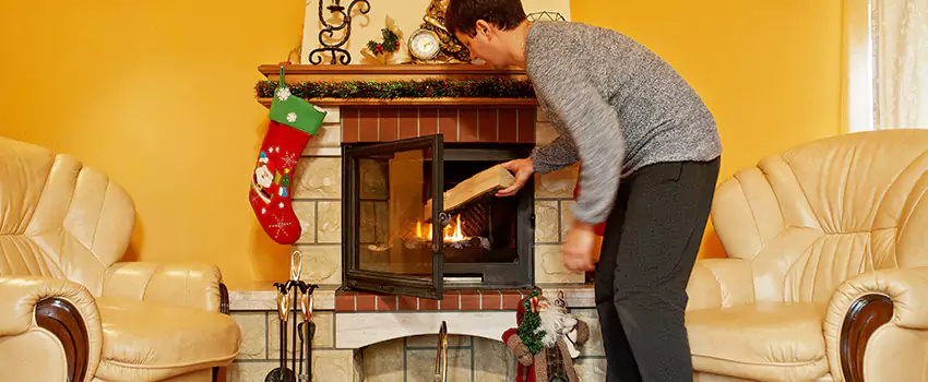 Rusted Metal Fireplace Restoration in La Crosse, Wisconsin